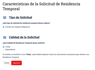 Смена миграционной категории с Residencia transitoria (турист) на Residencia temporal в качестве титульного заявителя (Titular).