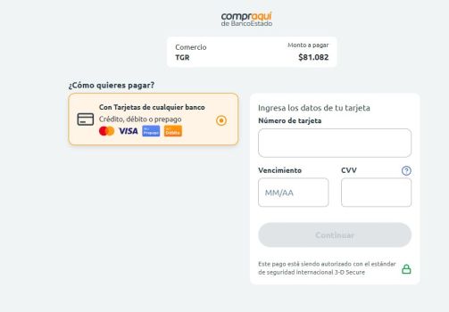 Ввод данных карты.